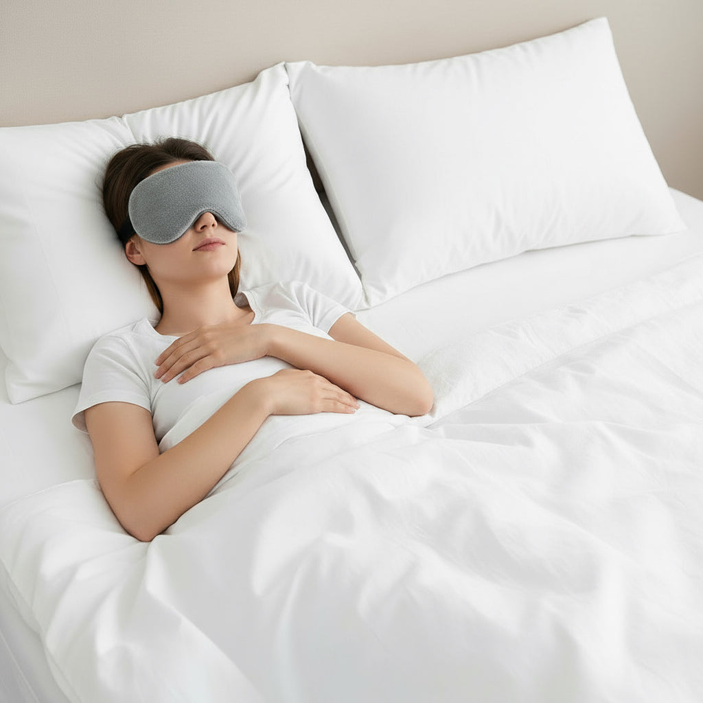 Sleeping Eye Mask Heatable & Freezable Weighted Eye Blindfold,Eye Pillow to Relief Stress,Migraine,Face Eye Care Tool Eye Patch