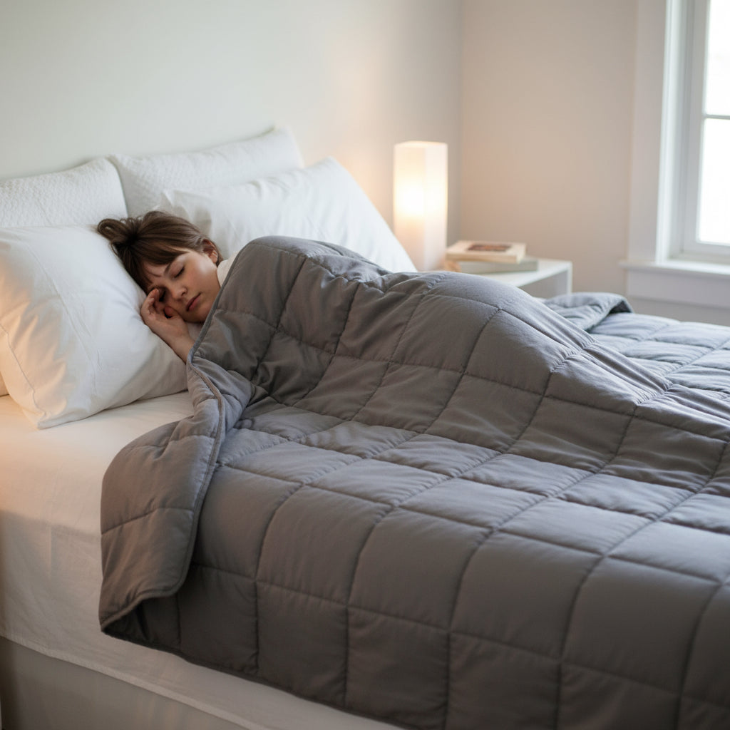 WEIGHTED BLANKET SINGLE Heavy Gravity GREY 2.2KG