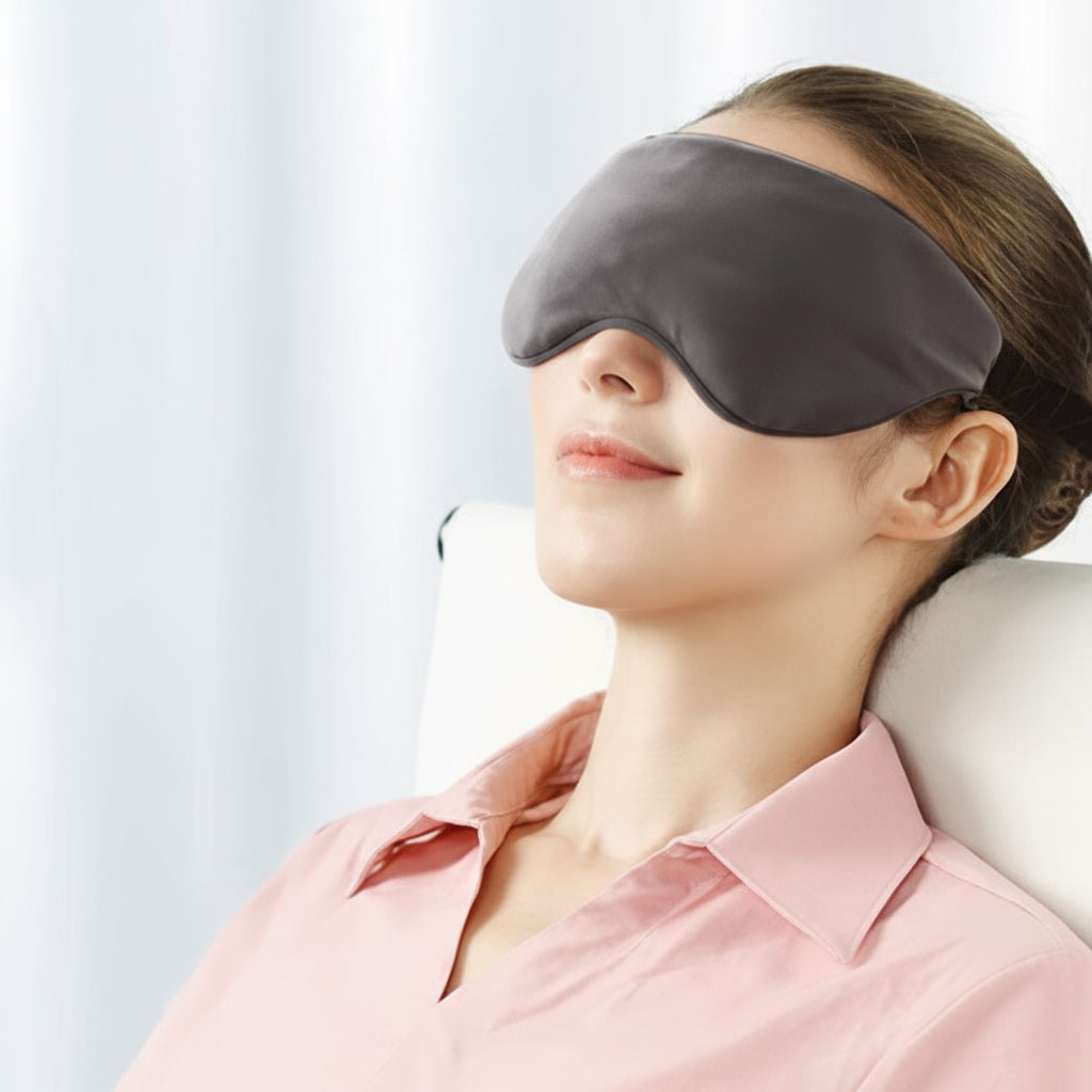 Sleeping Eye Mask Heatable & Freezable Weighted Eye Blindfold,Eye Pillow to Relief Stress,Migraine,Face Eye Care Tool Eye Patch